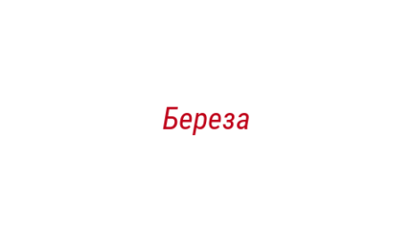 Логотип компании Береза