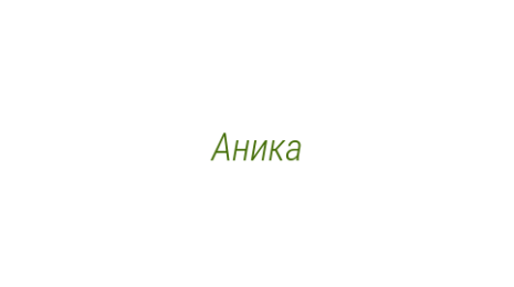 Логотип компании Аника
