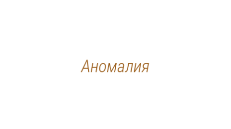 Логотип компании Аномалия
