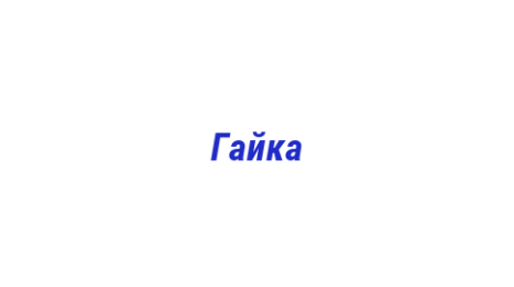 Логотип компании Гайка