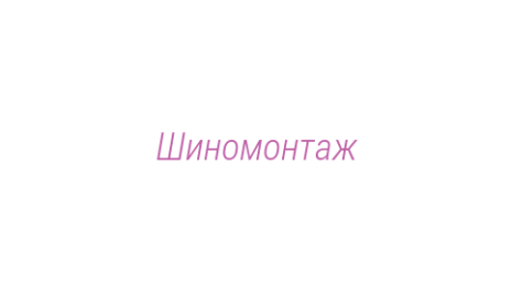 Логотип компании Шиномонтаж
