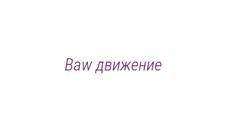 Логотип компании Baw движение