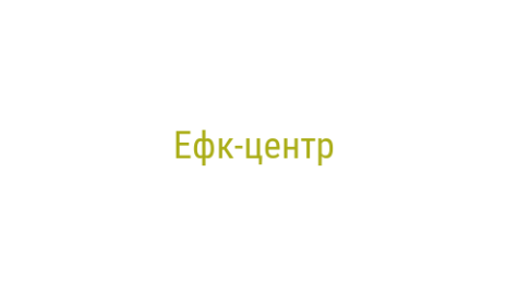 Логотип компании Ефк-центр