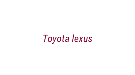 Логотип компании Toyota lexus